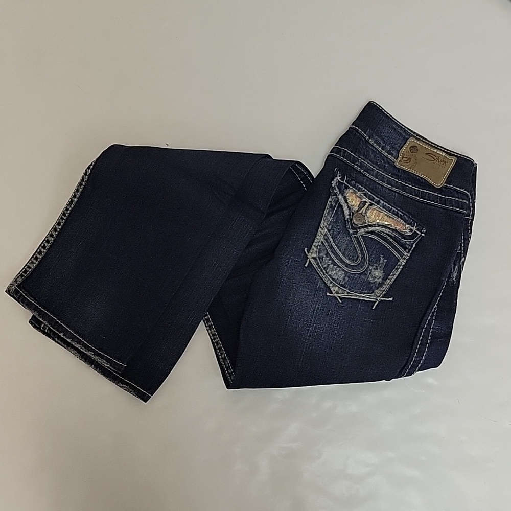 Silver jeans Company Mckenzie bootcut blue jeans women's sz 28 x 32